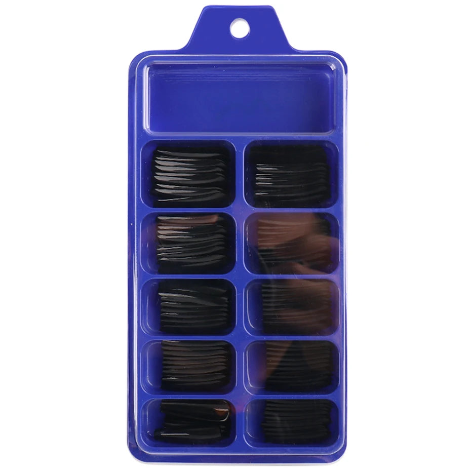 100pcs False Nail Press On Nails Acrylic Extension Coffin Forms Nail Tips Gel Nail Polish Artificial Nail Sets Kits Tools KE1895 SHOWLU FASHION STORE