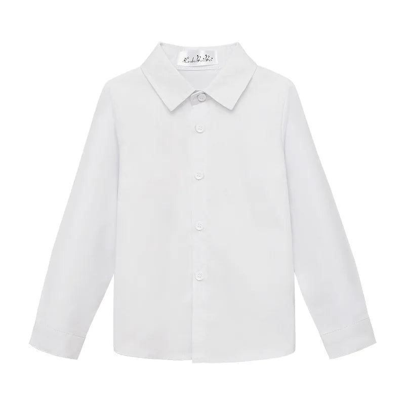 Children Slim Fit White Jacket Vest Pants Bowtie 4PCS Photograph Suit Kids Piano Host Performance Dress Boy's Suit For Wedding SHOWLU FASHION STORE