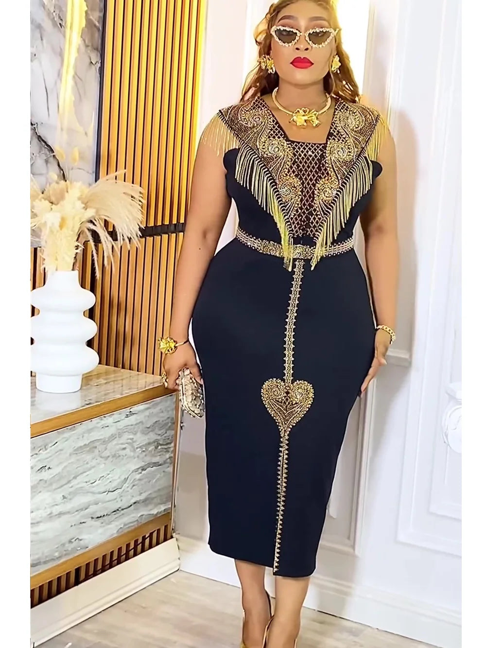 Plus Size African Wedding Party Dresses for Women 2025 New Dashiki Ankara Evening Gown Elegant Turkey Outfit Robe Africa Clothes SHOWLU FASHION STORE
