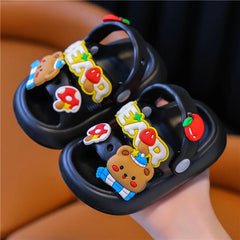 Children's slippers baby girls summer cartoon cute shower wear children's princess soft soled slippers for children  girl shoes SHOWLU FASHION STORE