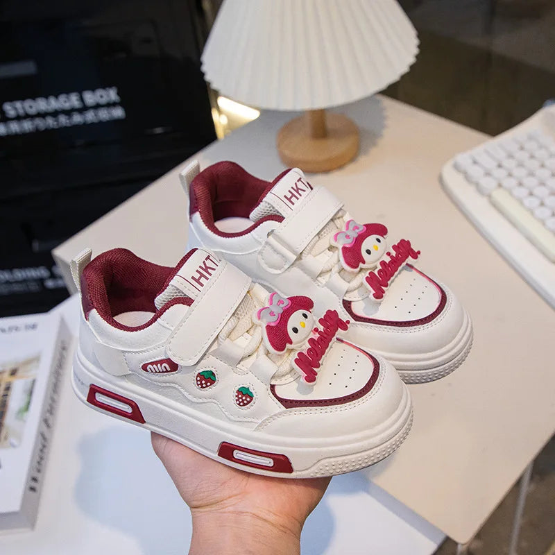 Sanrio Children Cartoon Kawaii Kuromi Melody Casual Board Shoes Spring Autumn Casual Sneakers Anti Slip Soft Sole Sports Shoes SHOWLU FASHION STORE