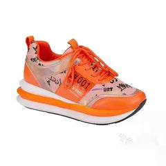 Women Sport Shoes 2023 New Spring Autumn Mesh Breathable Fashion Flats Shoes Designer Mujer Lace Up Running Walking Sneakers SHOWLU FASHION STORE