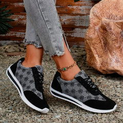 Women Thick Soled Cross Round Head Thin Fashion Shoes Women Comfortable  Breathable Casual Wear-resistant Shoes Zapatos De Mujer SHOWLU FASHION STORE