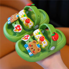 Children's slippers baby girls summer cartoon cute shower wear children's princess soft soled slippers for children  girl shoes SHOWLU FASHION STORE