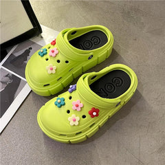Summer Women Slippers Platform Clogs Outdoor Garden Shoes Female Pool Sandals Bathroom Flip Flops Mules Ladies Beach Slides SHOWLU FASHION STORE