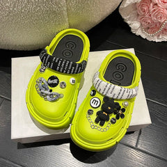 Summer Women Slippers Platform Clogs Outdoor Garden Shoes Female Pool Sandals Bathroom Flip Flops Mules Ladies Beach Slides SHOWLU FASHION STORE