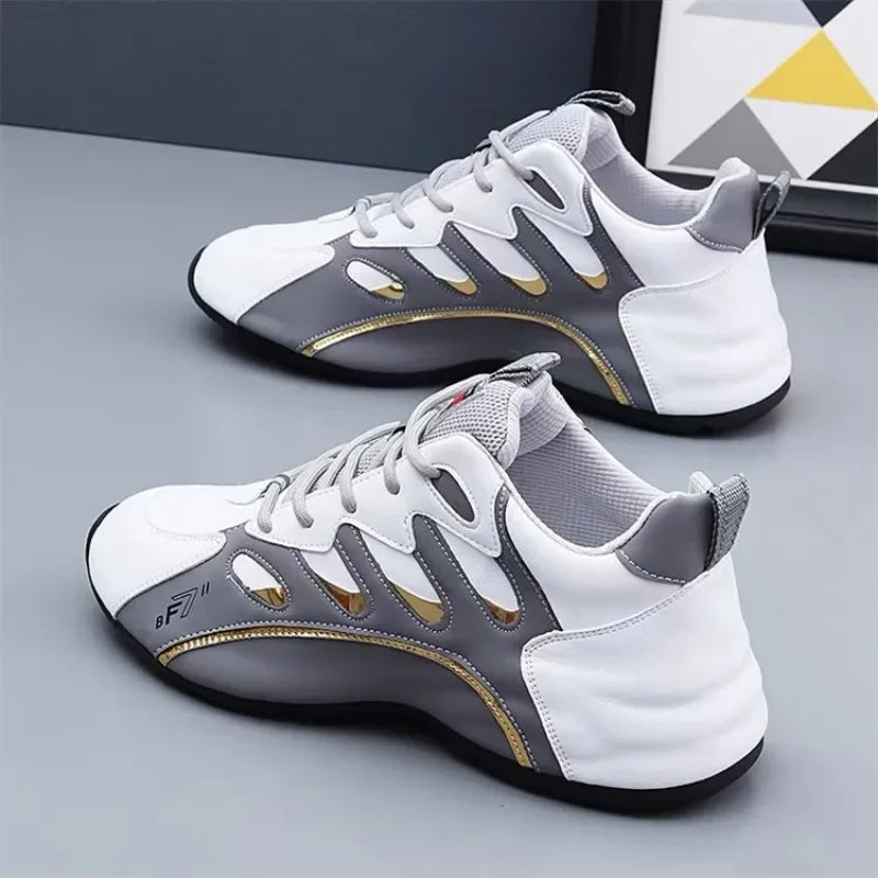 Women Sneakers Summer Platform Leather Waterproof Casual Sports Shoes Women Lightweight Breathable Flats Non-slip Woman Shoes SHOWLU FASHION STORE