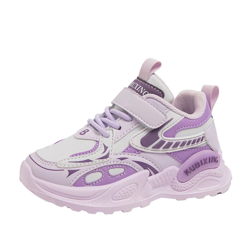 Fashion Girls Shoes Children Trainers 2024 New Luxury Cute Platform Kids Shoes Fashion Leather School Chunky Sneaker for Girls SHOWLU FASHION STORE