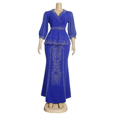 2 Pieces Set Africa Clothes Dashiki African Skirts And Top for Women Ankara Wedding Gown Outfits 2024 Plus Size Lady Party Dress SHOWLU FASHION STORE