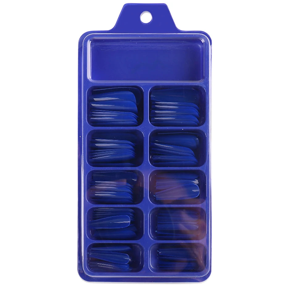 100pcs False Nail Press On Nails Acrylic Extension Coffin Forms Nail Tips Gel Nail Polish Artificial Nail Sets Kits Tools KE1895 SHOWLU FASHION STORE