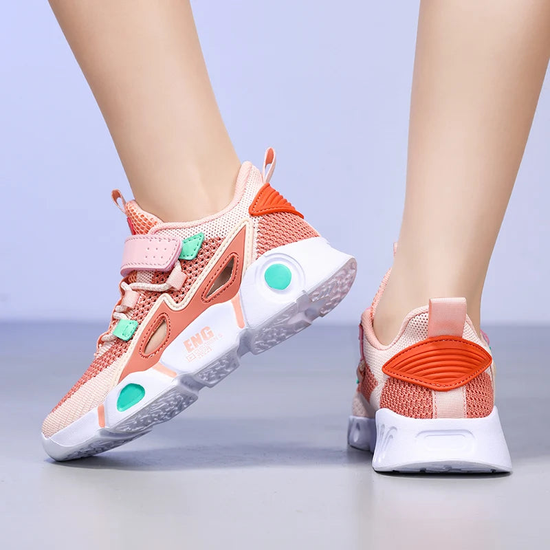 Fashionable Summer Children's Mesh Hollow Casual Shoes Boys' Sports Shoes Breathable, Lightweight, Non slip Tennis Girls' Sports SHOWLU FASHION STORE