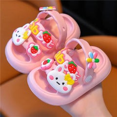 Children's slippers baby girls summer cartoon cute shower wear children's princess soft soled slippers for children  girl shoes SHOWLU FASHION STORE
