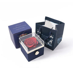 Luxury Rose Flip Gift Box Necklace Earrings Ring Decoration Box For Girlfriend Mother Lover 2025 Christmas Valentine's Day Gifts SHOWLU FASHION STORE
