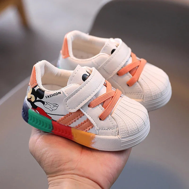 Disney Cartoon Mickey Children Shoes For Boys Girls Sport Sneakers Kids Leisure Autumn Casual Shoes Breathable Running Toddler SHOWLU FASHION STORE
