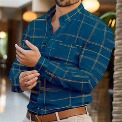 Men's business lapel shirt office casual outdoor street shirt soft and comfortable men's high-quality top large size XS-6XL SHOWLU FASHION STORE