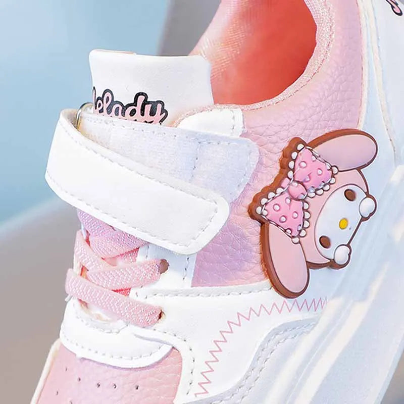 Sanrio Children Cartoon Kawaii Kuromi Melody Casual Board Shoes Spring Autumn Casual Sneakers Anti Slip Soft Sole Sports Shoes SHOWLU FASHION STORE