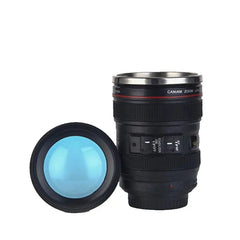 Showlu Fashion Store 0 Stainless Steel Camera EF24-105mm Coffee Lens Mug White Black Coffee Mugs Creative Gift Coffee Cups canecas tazas vaso caf