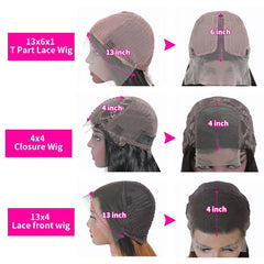 Transparent Lace Frontal Wig Human Hair Lace Frontal Wig 30 Inch Kinky Straight Lace Front Human Hair Wigs For Wome Human Hair - SHOWLU FASHION STORE