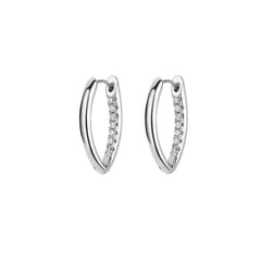 Showlu Fashion Store 0 E3128P-11 / China U-Shaped Square Hoop Earrings for Women Luxury Stainless Steel Circle Earring 2023 Trending Wedding Aesthetic Jewelry aretes