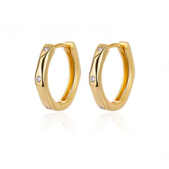  Showlu Fashion Store 0 E3120G-7 / China U-Shaped Square Hoop Earrings for Women Luxury Stainless Steel Circle Earring 2023 Trending Wedding Aesthetic Jewelry aretes
