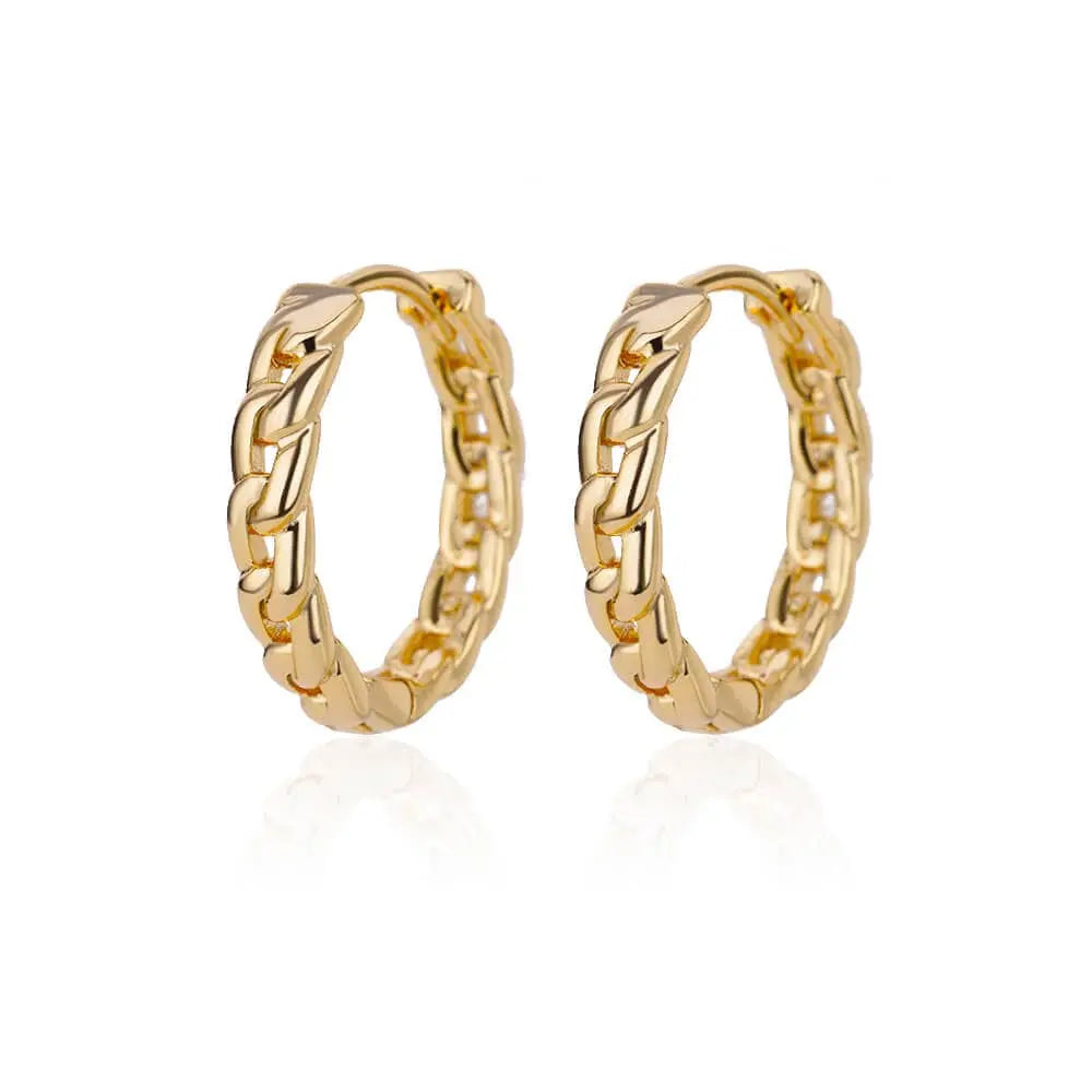 Showlu Fashion Store 0 E3120G-4 / China U-Shaped Square Hoop Earrings for Women Luxury Stainless Steel Circle Earring 2023 Trending Wedding Aesthetic Jewelry aretes