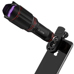 Yellow Pandora Tech Accessories Ultra Crystal HD 32x Zoom Telescope Mobile Phone Camera Lens Set