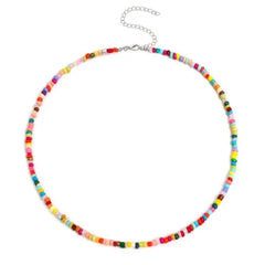 Showlu Fashion Store 0 NJ-086-17 Vintage Style Simple 6MM Pearl Chain Choker Necklace For Women Wedding Love Shell Pendant Necklace Fashion Jewelry Wholesale