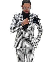 Wedding Prom Dress Slim Fitted 3 Pieces Plaid Blazer Sets Groom Men'S Suit Single Breasted Coat Pant Latest Design Luxury Wear - SHOWLU FASHION STORE
