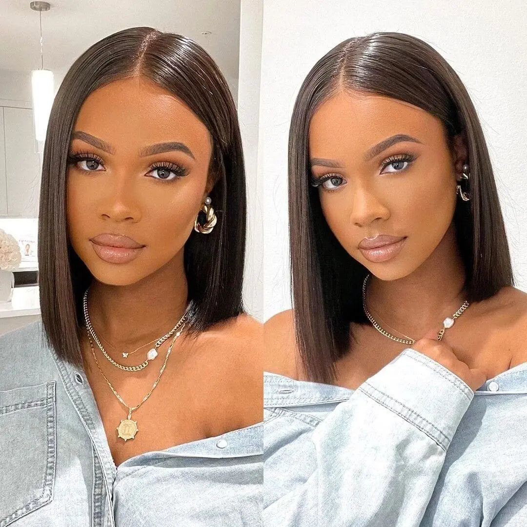 Showlu Store Nation 0 Wholesale Hair Raw Indian Straight Human Hair Bundles Natural Black For Women Bone Straight Hair Extensions 2/3 Bundles Deal