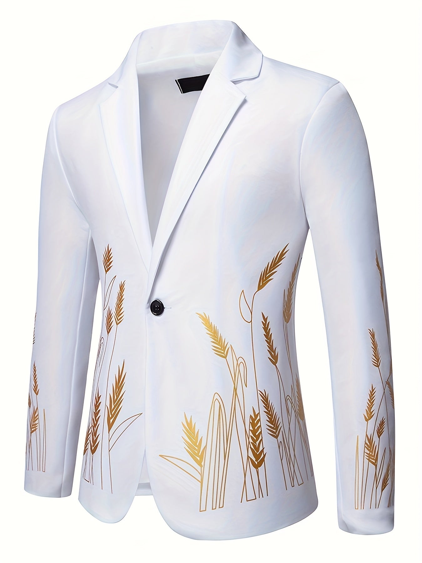 New Palace-Style Suit with Wheat Ear Print Design SHOWLU FASHION STORE