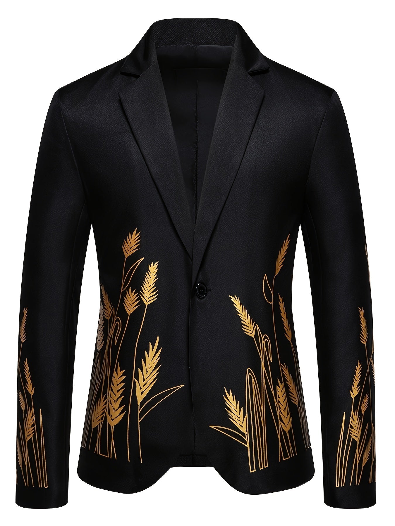 New Palace-Style Suit with Wheat Ear Print Design SHOWLU FASHION STORE