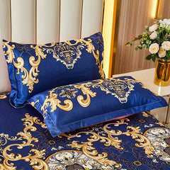 2pcs/3pcs Jacquard Bed Skirt Set with Pillowcases, Lace Hem, Floral Pattern, Soft & Comfortable, Machine Washable, Polyester 100%, Contemporary Style, Woven Fabric, 120g - Single/Double Size Options SHOWLU FASHION STORE
