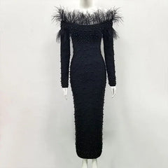 African Dresses for Women 2024 Spring and Autumn African Women Long Sleeve White Plus Size Long Dress African Clothes - SHOWLU FASHION STORE