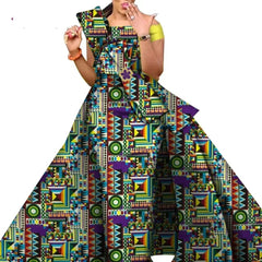 African Dresses for Women Danshiki Traditional Skirt Fashion 100% Cotton Newest Design Dresses for Wedding WY4630 - SHOWLU FASHION STORE