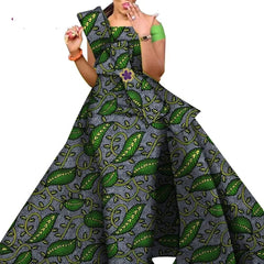 African Dresses for Women Danshiki Traditional Skirt Fashion 100% Cotton Newest Design Dresses for Wedding WY4630 - SHOWLU FASHION STORE