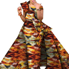 African Dresses for Women Danshiki Traditional Skirt Fashion 100% Cotton Newest Design Dresses for Wedding WY4630 - SHOWLU FASHION STORE