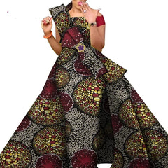African Dresses for Women Danshiki Traditional Skirt Fashion 100% Cotton Newest Design Dresses for Wedding WY4630 - SHOWLU FASHION STORE