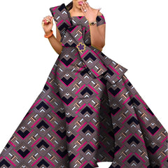 African Dresses for Women Danshiki Traditional Skirt Fashion 100% Cotton Newest Design Dresses for Wedding WY4630 - SHOWLU FASHION STORE