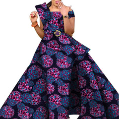 African Dresses for Women Danshiki Traditional Skirt Fashion 100% Cotton Newest Design Dresses for Wedding WY4630 - SHOWLU FASHION STORE
