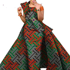 African Dresses for Women Danshiki Traditional Skirt Fashion 100% Cotton Newest Design Dresses for Wedding WY4630 - SHOWLU FASHION STORE