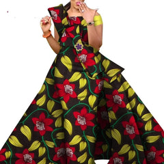 African Dresses for Women Danshiki Traditional Skirt Fashion 100% Cotton Newest Design Dresses for Wedding WY4630 - SHOWLU FASHION STORE