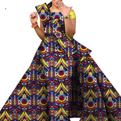 African Dresses for Women Danshiki Traditional Skirt Fashion 100% Cotton Newest Design Dresses for Wedding WY4630 - SHOWLU FASHION STORE