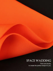 AOMEI Women Party Dress Christmas Stylish Sheath Bodycon Orange Short Sleeve Big Flower Ruffles Package Hip Event Prom Large 4XL - SHOWLU FASHION STORE