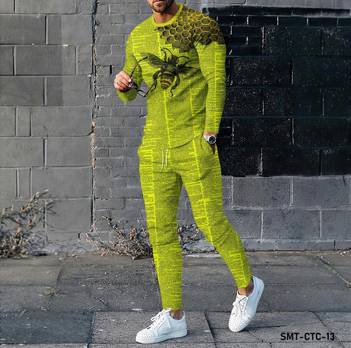 Autumn Bee - Honeycomb Sportswear Set - SHOWLU FASHION STORE