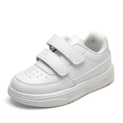 Autumn Kids White Sneakers Leisure Soft Bottom Fashion Boys Girls Sport Shoes All - match Children Trainers Non - slip Running Shoes - SHOWLU FASHION STORE