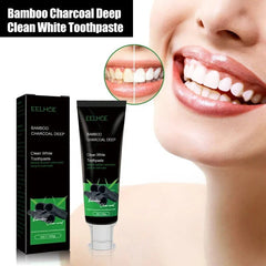 Bamboo charcoal deep tooth whitening toothpaste cleaning yellow teeth stains Tartar removes mouth odor bright white oral care - SHOWLU FASHION STORE