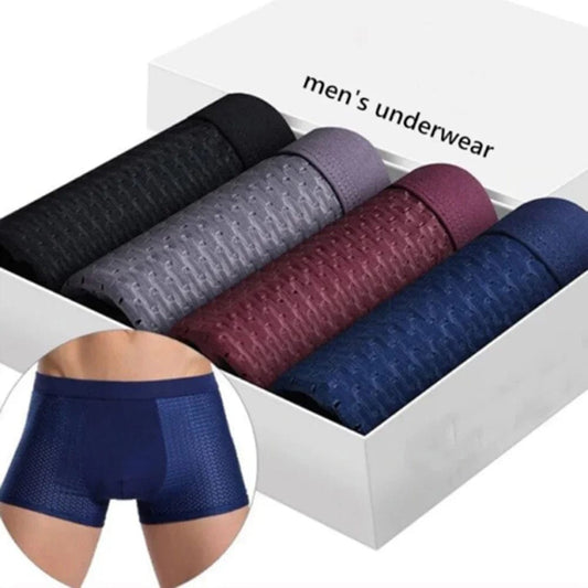 Bamboowear Bamboo Boxer Short Men Microfiber Boxer Briefs Underwear Compression Stretch - SHOWLU FASHION STORE
