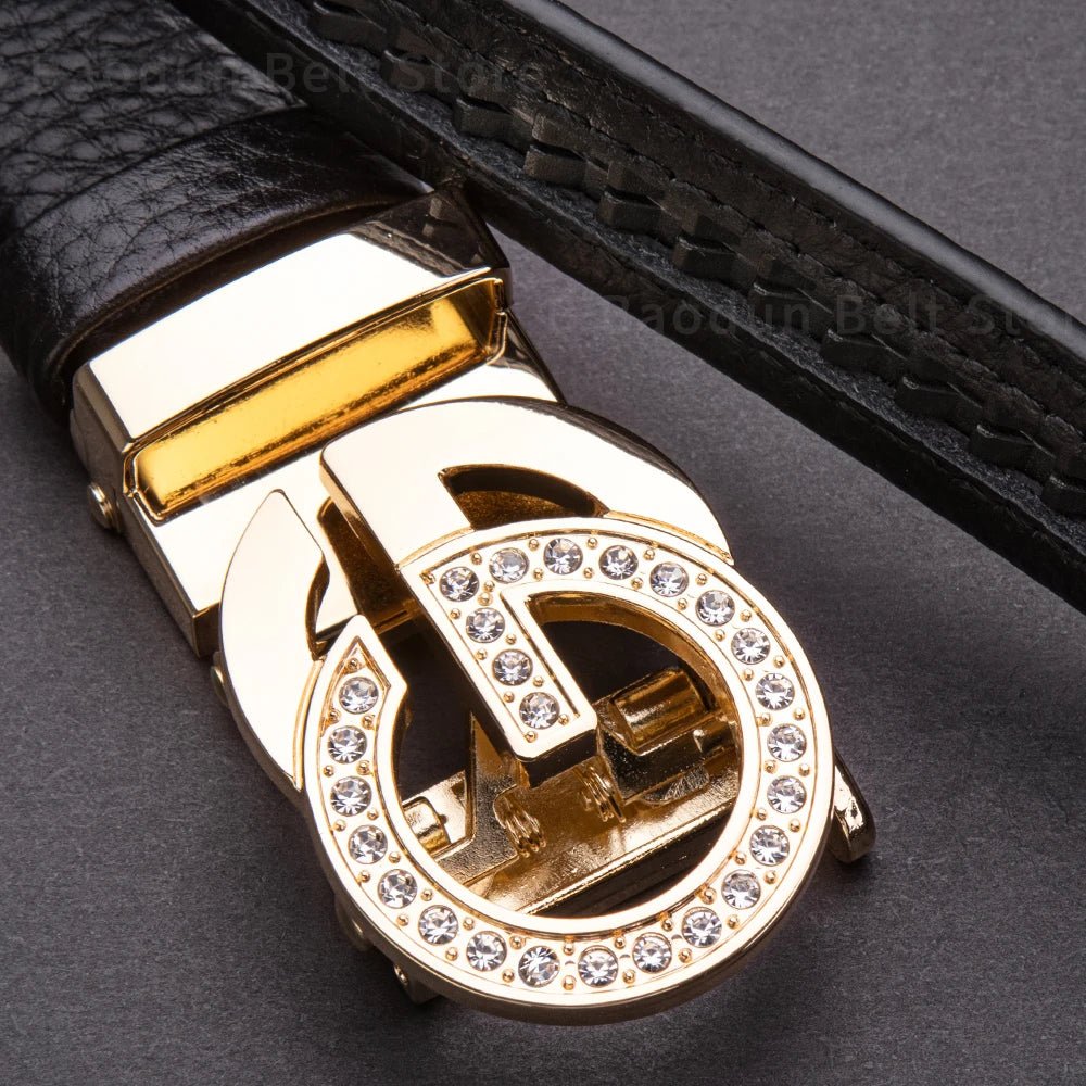 BAODUN New style luxury brand Women's luxury belt Dress jeans business Leisure Female Genuine Leather metal belts for women - SHOWLU FASHION STORE