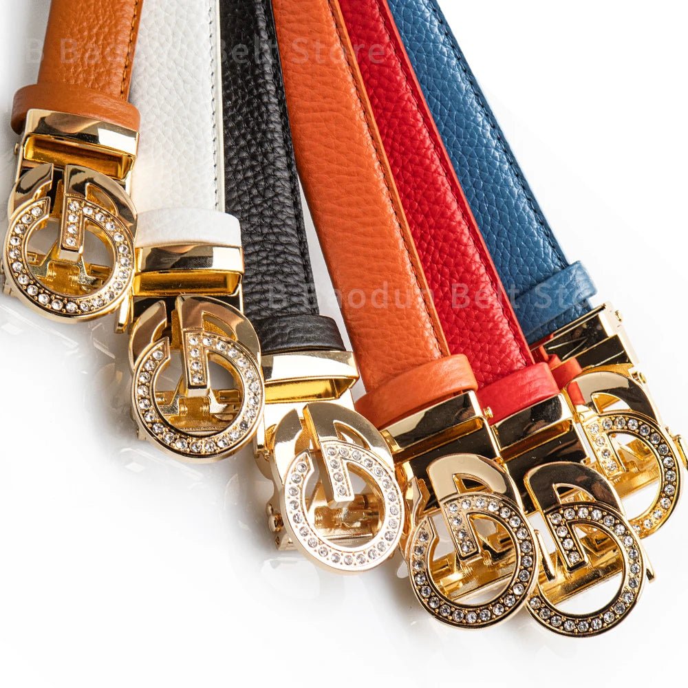 BAODUN New style luxury brand Women's luxury belt Dress jeans business Leisure Female Genuine Leather metal belts for women - SHOWLU FASHION STORE