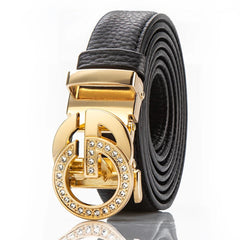 BAODUN New style luxury brand Women's luxury belt Dress jeans business Leisure Female Genuine Leather metal belts for women - SHOWLU FASHION STORE